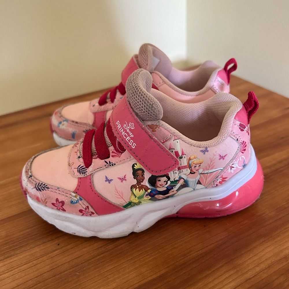 Disney Pink princess Sneakers light up